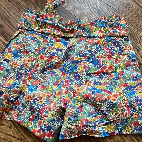 J Crew pleated belted shorts in Liberty Margaret Annie print size 0 100%… - Picture 10 of 14
